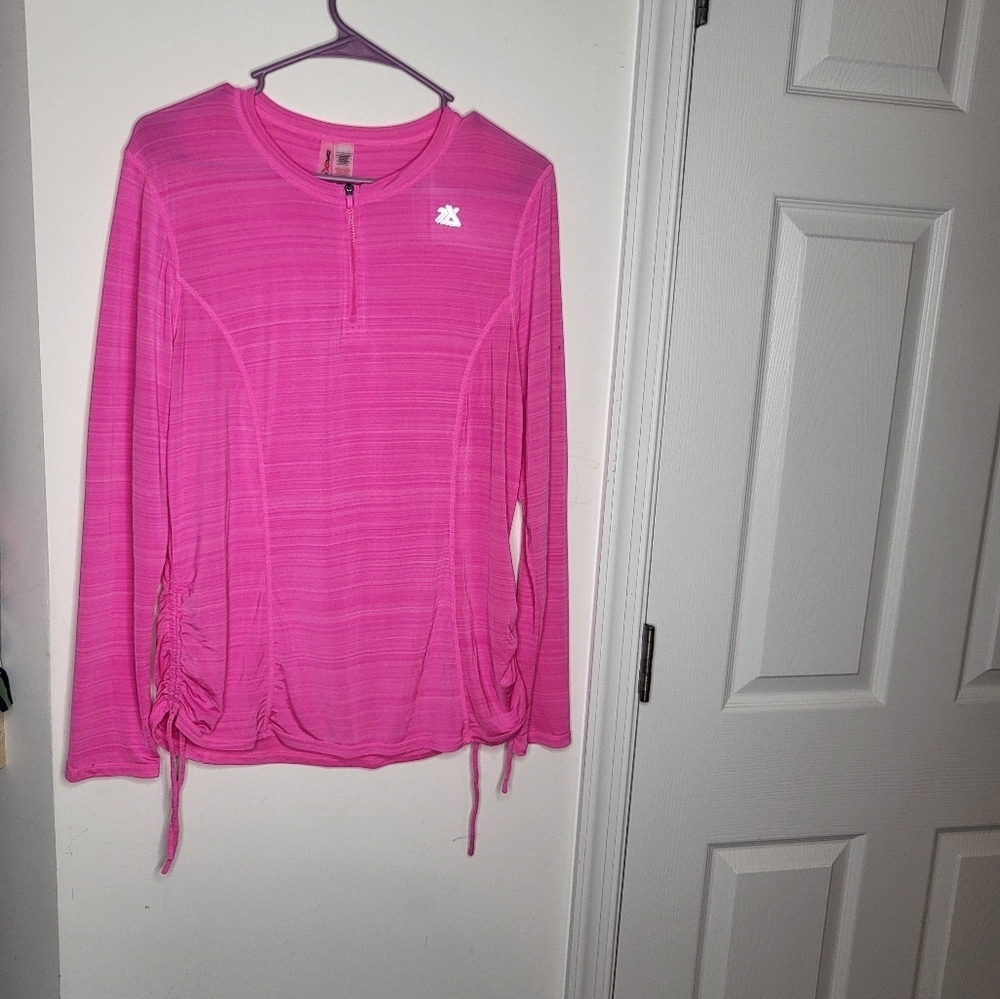 Pink Long Sleeve athleisure Top